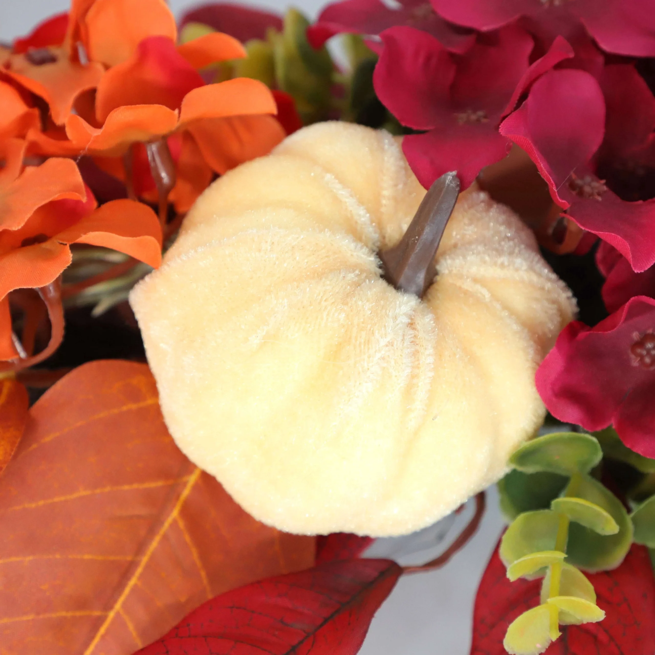 Peonies and Hydrangeas Wreath, Multicolor, 24", Fall by Way To Celebrate - Image 5